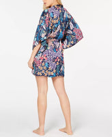 JOSIE By Natori Lotus Boutique Washed Satin Wrap Robe, Small