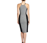 Rachel Roy Hailey Party Striped Cocktail Dress Black 4