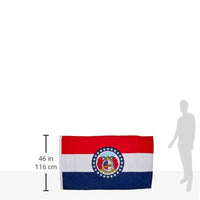 Missouri Superknit Polyester Flag, 3 by 5-Feet