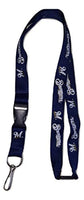 MLB Milwaukee Brewers Team Color Lanyard, 22-inches, Blue