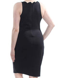 GUESS Black V Neck Spaghetti Strap Body Con Dress XL