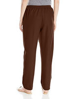 Alfred Dunner Women's Petite Average Pant, Brown, 8P