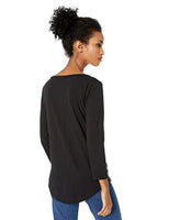 Lucky Brand Women's FOIL Medallion TEE, Lucky Black X-Small