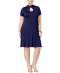 ING Trendy Plus Size Mock-Turtlene Dark Navy 3X