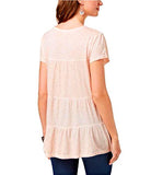 Style & Co. Embellished Scoop-Neck Top (Crushed Petal, L)