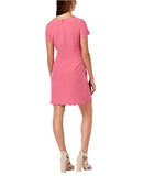 Maison Jules Women's Scalloped Sheath Dress, Blossom Pink, 10