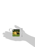 A bale of hay in a pasture in Georgia - Key Chains, set of 2