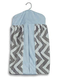 Baby Bedding Minky Chevron Diaper Stacker, Blue