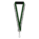 Buckle-Down Men's Lanyard, colorado Mountains green/white/black Text Standard