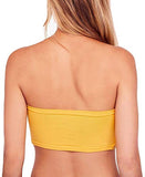 Free People Women XS/Small S Seamless Reversible Lace Bandeau Bra Yellow XS