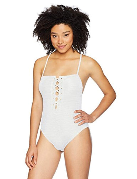 Lucky Brand Women's One Piece Swimsuit, L