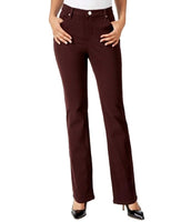 LEE Platinum Petite Gwen Straight-Leg Jeans (Eggplant, 16P)