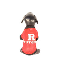 NCAA Rutgers Scarlet Knights Athletic Mesh Dog Jersey (Team Color, Tiny)