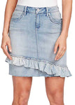 Vintage America Blues Women's Straight Denim Skirt, Wisteria Light 6