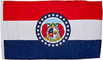 Missouri Superknit Polyester Flag, 3 by 5-Feet