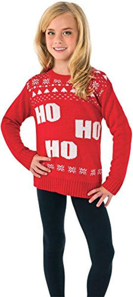 Rubie's Costume Ho Ho Ho Ugly Christmas Sweater Costume, One Color, Large