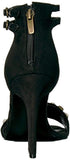 Guess Women's PETUNIA2 Heeled Sandal, Black 8.5 M US