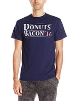 Men's Donuts N Bacon T-Shirt, Navy, X-Large