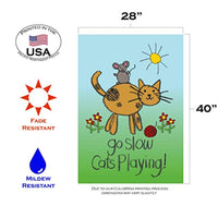 Cats Playing 28 x 40 Inch Decorative House Flag