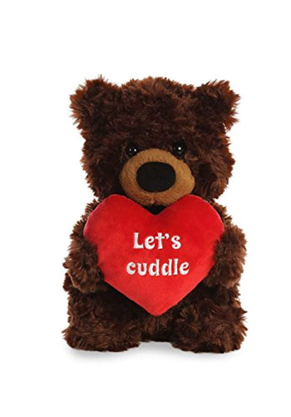 Aurora World Small Let's Cuddle Bear Plush Animal, Multicolor, 9"