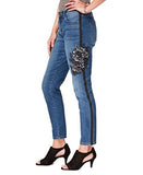 Style & Co Lace-Detail Studded Jeans (Uptown, 12)