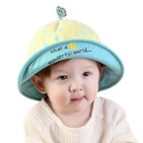 Unisex Baby's Dot Sun Hat Bucket Hat Fishermen Hat UPF 50+ Beach Hat, Yellow