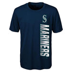 MLB Youth Boys 8-20 Mariners performance Tee, Xl(18), Navy