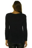 Style & Co. Women's Petites Ribbed Knit Crew Neck Sweater PL