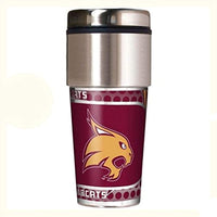 Great American Products NCAA Texas State Bobcats Metallic Tumbler, One Size, Black