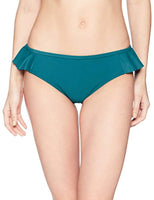 Coastal Blue Women's Swimwear Ruffle Side Bikini Bottom, Jaded, XL (16-18)