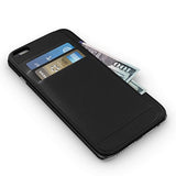 Stony-Edge iPhone 6+ Wallet Case, Money & Credit Card Holder, for iPhone 6 Plus (5.5), with Free Screen Protector & Polishing Cloth, Premium Quality (Black)