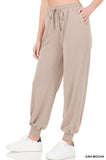 Zenana Women Soft French Terry Jogger Pants with Pockets, Sizes S - XL