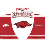 Tervis 1224452 Arkansas Razorbacks Parent Tumbler with Wrap and Red Lid 24oz, Clear