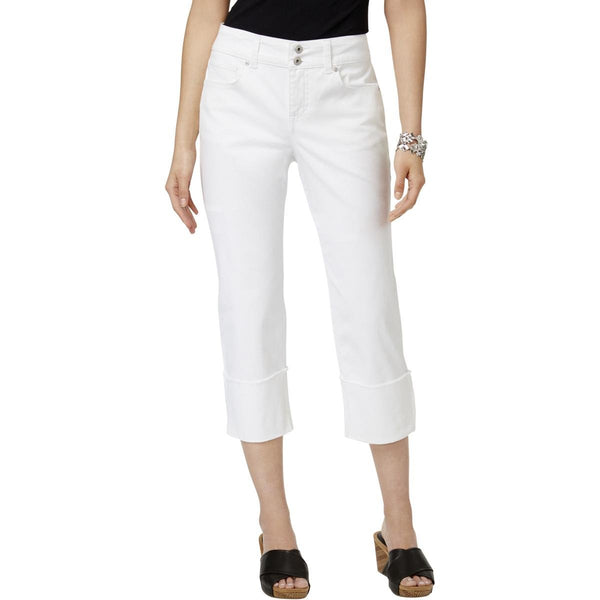 Style & Co Capri Jeans 5 Pockets and Tummy Control Bright White 18