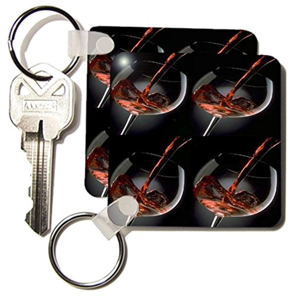 More Wine - Key Chains, 2.25 x 4.5 inches, set of 2