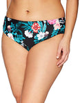 Coastal Blue Women's Plus Size Tab Hipster Bikini Bottom, 3X