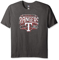 MLB Texas Rangers Women's  T-Shirt, 4X, Charcoal/Heather