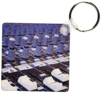 Audio Board Mixing Engineer Knobs Slider Buttons Studio Key Chains,Set of 2