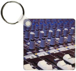 Audio Board Mixing Engineer Knobs Slider Buttons Studio Key Chains,Set of 2