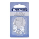 Beadalon 327B-310 Bails, 10-Millimeter-by-23-Millimeter, Package of 3, Silver Plated