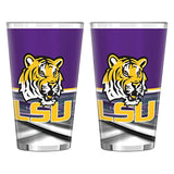 NCAA LSU Tigers Field Sublimated Pint, 16-Ounce, 2-Pack