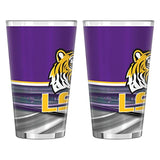 NCAA LSU Tigers Field Sublimated Pint, 16-Ounce, 2-Pack