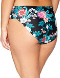 Coastal Blue Women's Plus Size Tab Hipster Bikini Bottom, 3X