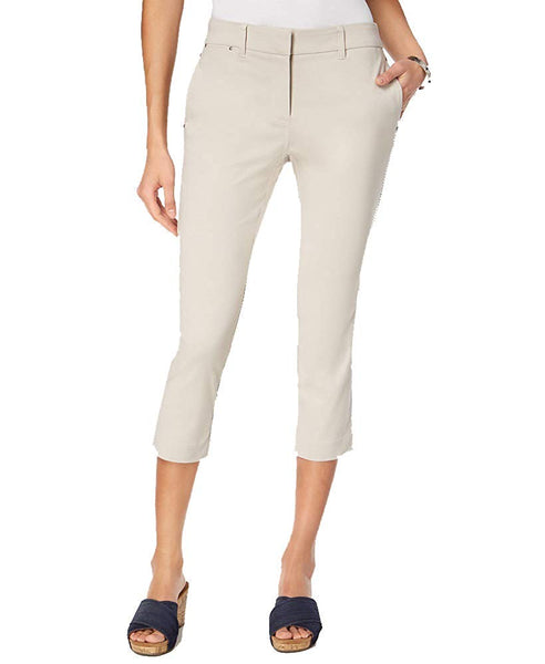 Style & Co Straight-Leg Capri Pants (Stonewalll, 18)