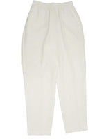 Alfred Dunner Classics Elastic Waist Pants White 8P M