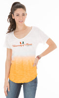 NCAA Women's Jax Dip Dye V-Neck Tee