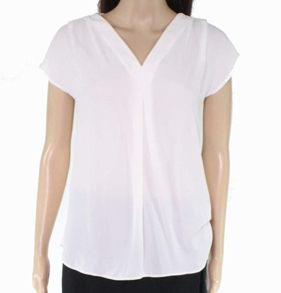 Inc Vneck Dolman Blouse White PXS