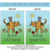 Cats Playing 28 x 40 Inch Decorative House Flag