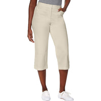 Karen Scott Comfort Waist Twirl Capri Tan 10P