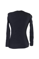 Inc International Concepts Petite Black Multi-Directional Ribbed Sweater PP